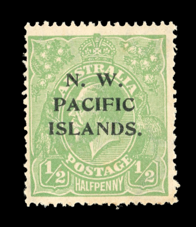 Stamp of New Guinea 1918-22 1/2d green with watermark inverted variety, mint