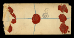 Stamp of Great Britain » King Edward VII » 1902-10 De La Rue Issues 1905 (Nov 20) large envelope sent registered to France with 1902-10 1s block of six and 2d placed at left on top of a boxed "LATE FEE" cachet