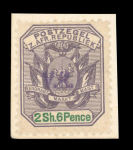 Stamp of South Africa » Anglo Boer War Rustenburg British Occupation: 1900 Transvaal 2/6d. dull violet and green, handstamped "V.R" in violet, unused