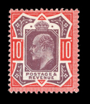 Stamp of Great Britain » King Edward VII » 1902-10 De La Rue Issues GB KEVII Small mint group incl. specimens (6)