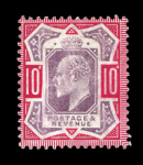 Stamp of Great Britain » King Edward VII » 1902-10 De La Rue Issues GB KEVII Small mint group incl. specimens (6)