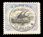 Stamp of Papua 1907-10 Small "PAPUA" 2 1/2d and 4d perf.11 both showing watermark inverted and reversed (not listed by SG)