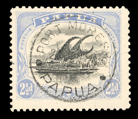 Stamp of Papua 1907-10 Small "PAPUA" 2 1/2d and 4d perf.11 both showing watermark inverted and reversed (not listed by SG)