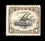 Stamp of Papua 1907-10 Small "PAPUA" 2 1/2d and 4d perf.11 both showing watermark inverted and reversed (not listed by SG)