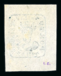 Stamp of Romania » 1858 (1st Nov.) - 1861 Moldavia - Handstruck at Jassy - Imperforate 1858 Bull's Head 40 parale light blue on white paper, a good to very large margined example, regummed