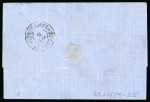 Stamp of Romania » 1868-70 Prince Carol I - New Currency 18 bani pink Prince Carol, cancelled by the boxed FRANCO marking on cover sent on 19/6 (probably 1868) from Braila to Bucharest