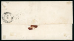 Stamp of Romania » 1872 Prince Carol I - Perforated 10 bani blue perforated Prince Carol, a fine stamp on cover sent on 4/6/1872 from Bucharest to Giurgiu