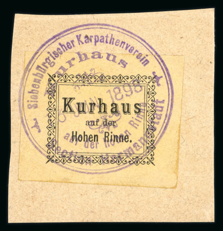 Stamp of Romania » Hotel Post Hohe Rinne (Păltiniș) Hotel Post in Austria-Hungary (now Romania)