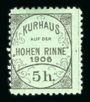 Stamp of Romania » Hotel Post Hohe Rinne (Păltiniș) Hotel Post in Austria-Hungary (now Romania)