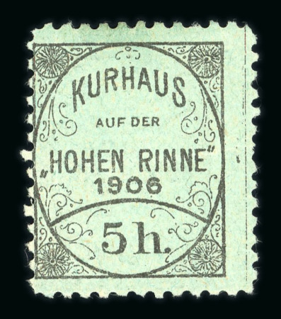 Stamp of Romania » Hotel Post Hohe Rinne (Păltiniș) Hotel Post in Austria-Hungary (now Romania)
