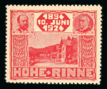 Stamp of Romania » Hotel Post Hohe Rinne (Păltiniș) Hotel Post in Austria-Hungary (now Romania)