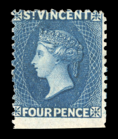 Stamp of St. Vincent 1862-69 small group of 10 mint and used stamps
