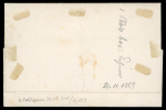 Stamp of Austria » Donau Steamship Company 1867: DDSG 10 kr. green, perf. 9½, a used example on 1869 entire letter from Sistov, Bulgaria to Orsova