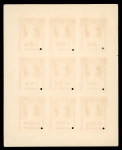 Stamp of Indian States » Indian States Collections and Lots Revenues: Group of six Waterlow & Sons specimen proof sheetlets