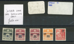 Stamp of Faroe Islands 1940-1941, surcharge on Denmark wavy line and ship