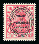 Stamp of Germany » Plebiscite Areas » Allenstein 1920 unissued overprints on Germania issues.