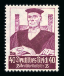 Stamp of Germany » Germany Collections and Large Lots 1872-1945, in four nice albums extensine and mostly