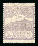 Stamp of Italy » San Marino 1877-1960, exceptional complete mint **/* collection,