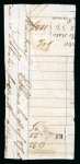 Stamp of Italian States » Tuscany 1852, Tuscany 1q. black on blue charming shade, strip