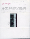 Stamp of Italian States » Tuscany 1852, Tuscany 1q. black on blue charming shade, strip