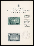 Stamp of Poland 1945 Polish Corps souvenir sheet with two values omitted
