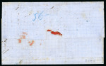 Stamp of Austria » Lombardy Venetia 1861 (Jan 4) cover from Venice to London with 15 soldi, 6 examples, and 10 soldi, tied by Venezia cds, paying the sample rate
