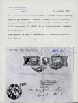 Stamp of Italy » Regno d'Italia » Posta Aerea 1933 (Jul 1) airmail cover sent from Rome to Ireland franked with an 1933 North Atlantic triptych "I RECA",