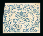 Stamp of Italian States » Papal States 1852, 1/2 baj to 1Sc mint set of 11 