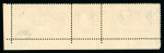 Stamp of Italy » Regno d'Italia » Posta Aerea 1933 North Atlantic Cruise air service stamp in triptych 5.25 + 44.75 lire overprinted "State Service" with watermark letters showing on the right a complete letter "A" 