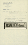 Stamp of Italy » Regno d'Italia » Posta Aerea 1933 North Atlantic Cruise air service stamp in triptych 5.25 + 44.75 lire overprinted "State Service" with watermark letters showing on the right a complete letter "A" 