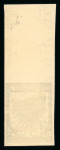 Stamp of Italy » Italian Colonies and Possessions » Aegean Islands 1934 Airmail 90c black and yellow imperf. proof with "SAGGIO" overprint