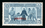 Stamp of Italy » Italian Colonies and Possessions » Eritrea 1931 San Antonio 1l25 mint n.h. with "ERITREA" double overprint