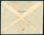 Stamp of Italy » Post Offices Abroad » Italian Post China » Italian Post China Peking 1918 (May 6) envelope sent from Beijing franked with 25 cent blue with double local overprint