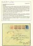 Stamp of Italy » Post Offices Abroad » Italian Post China » Italian Post China Peking 1918 (May 6) envelope sent from Beijing franked with 25 cent blue with double local overprint