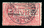Stamp of Italy » Post Offices Abroad » Italian Post China 1917 Express 25 cent red with local hand-overprint "PECHINO" (without the new indication of the value), used