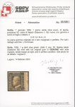 Stamp of Italian States » Sicily Sicily 1859 1g dark olive green, plate 3, pos. 50, Naples paper, mint 