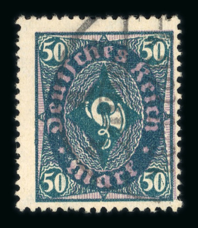 Stamp of Germany » German Empire 1922 50M with the rare "vierpass" watermark, used