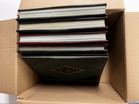 Stamp of Colonies françaises » Monaco 1885-1990, dans cinq magnifiques albums avec reliure