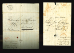 Stamp of China » Pre-Stamp and Stampless Mail Canton 1834-1838, group of 9 letters from a family correspondence, rare early China letters.