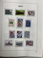 Stamp of Colonies françaises » Monaco 1891- 1987, dans deux albums Davo et un classeur, collection