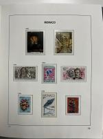 Stamp of Colonies françaises » Monaco 1891- 1987, dans deux albums Davo et un classeur, collection