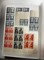 Stamp of France » Collections 1940-1970, dans trois gros classeurs très bon stock