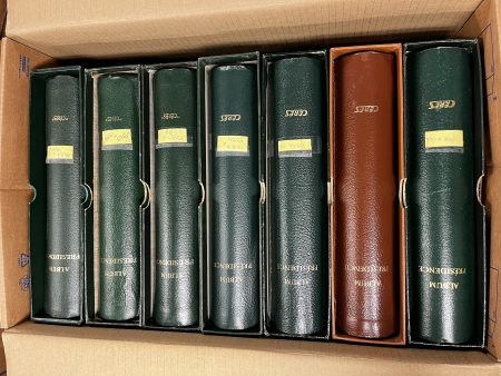 Stamp of France » Collections 1957-2002, dans sept belles reliures Presidence collection