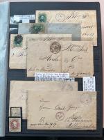 Stamp of Brazil » Collections, Lots etc. Brazil 1840s to 1890s postmark collection of stamps and covers