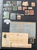 Stamp of Brazil » Collections, Lots etc. Brazil 1840s to 1890s postmark collection of stamps and covers