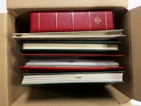 Stamp of Large Lots and Collections 1900-1980, in a box thousands of mint and used stamps