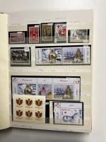 Stamp of Colonies françaises » Monaco 1970-2005, deux classeurs et deux albums remplis de