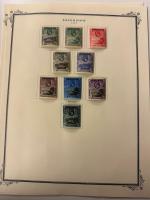 Stamp of Ascension Ascension 1922-1956, mint collection on Scott printed pages plus collection of British Antarctica