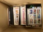 Stamp of Great Britain » Collections 1980-2010, in a box hundreds of mint and used modern stamps, 