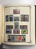 Stamp of France » Collections 1849-, très belle collection de France avec après-catalogue dont très bonnes valeurs dont Y&T n°1,2,5,6,9,18,33,39à49,62,76,122,182,257A, caisses d'amort